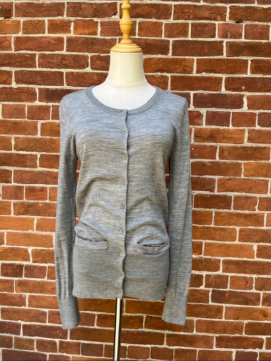 Icebreaker Sweaters - Icebreaker Gray Lightweight Wool Button-Front Cardigan